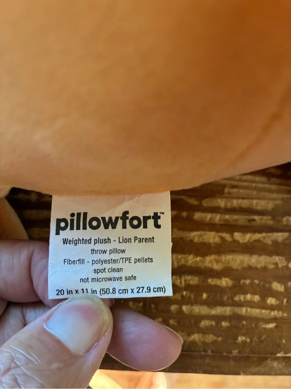 Pillow fort weighted Lion friend sensory plush animal